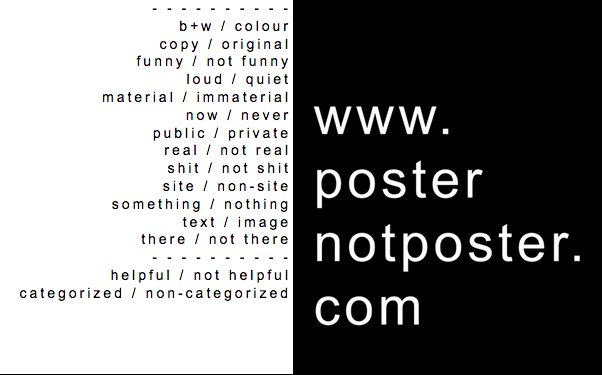 Poster-not-Poster (2015) - Ernesta Simkute