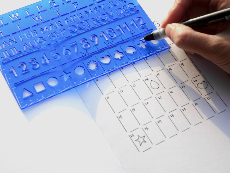 달력자 Calendar Ruler - 김가든 Kimgarden