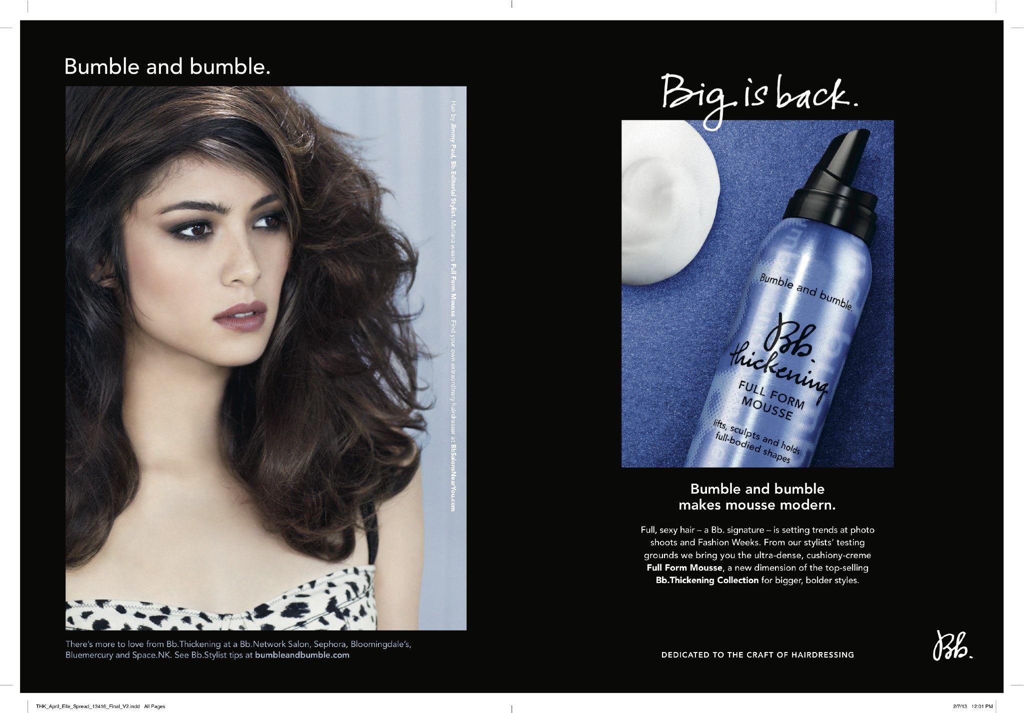 Bb Thickening Print Ad Campaign Valeria Valcarcel