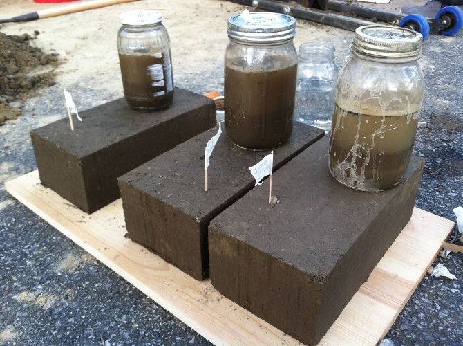 Test blocks - the diggers