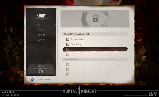 Story Menu - Kara Zisa Illustrator & UI Artist