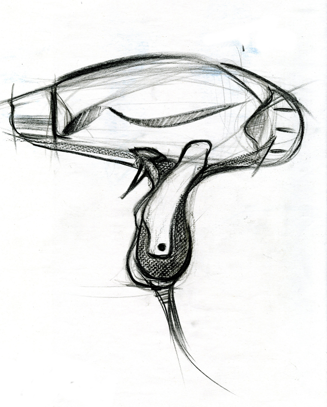 Hair Dryers and Power Drill Sketches Brandon Doo