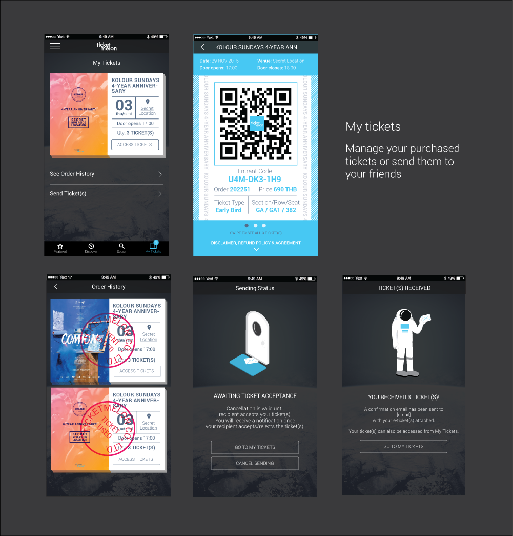 Ticketmelon's Attendee App - Paphavee's Collectives