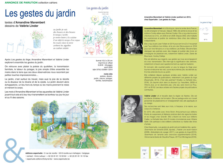 Les Gestes Du Jardin Valerie Linder