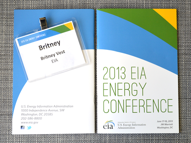 EIA Conference Materials Britney Vest // Graphic Designer