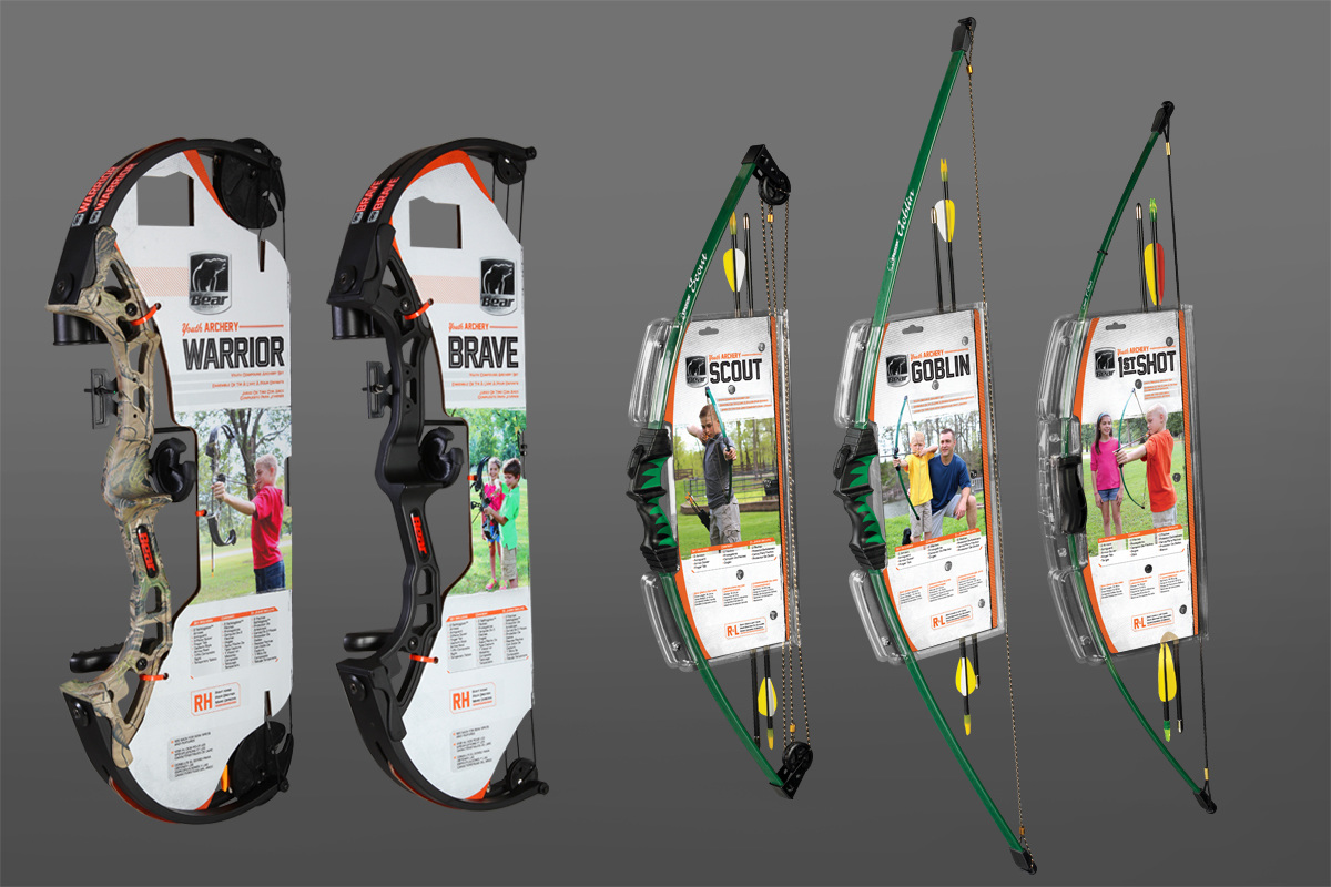 Bear Archery Youth PACKAGING Kyle Redmond Portfolio