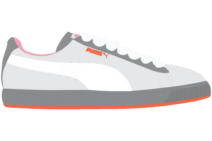 puma suede illustration