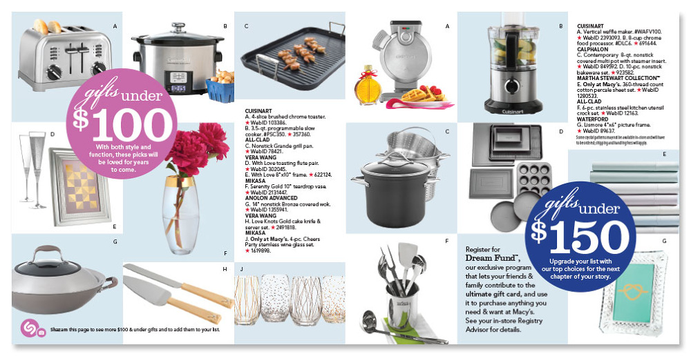 Macy's Registry Mailer Design Portfolio