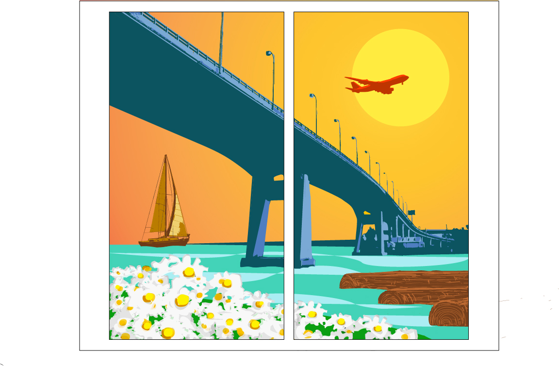 Marpole Street Banner Design Set Narathipphatthara