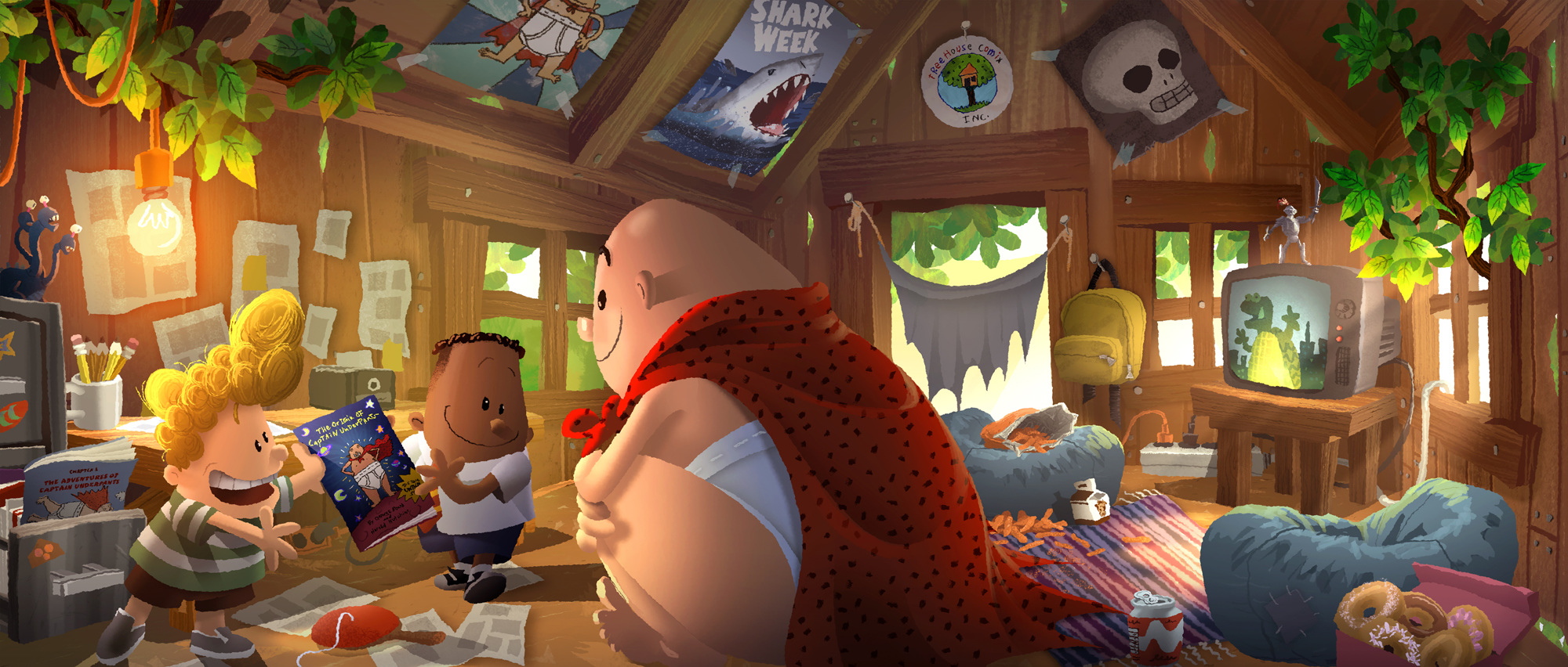 Captain Underpants Artwork by Christopher Zibach
