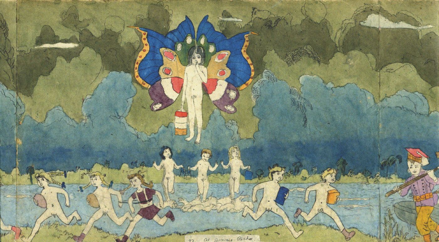 El extraño Henry Darger y sus Vivian Girls - campamento, image size:1400x772