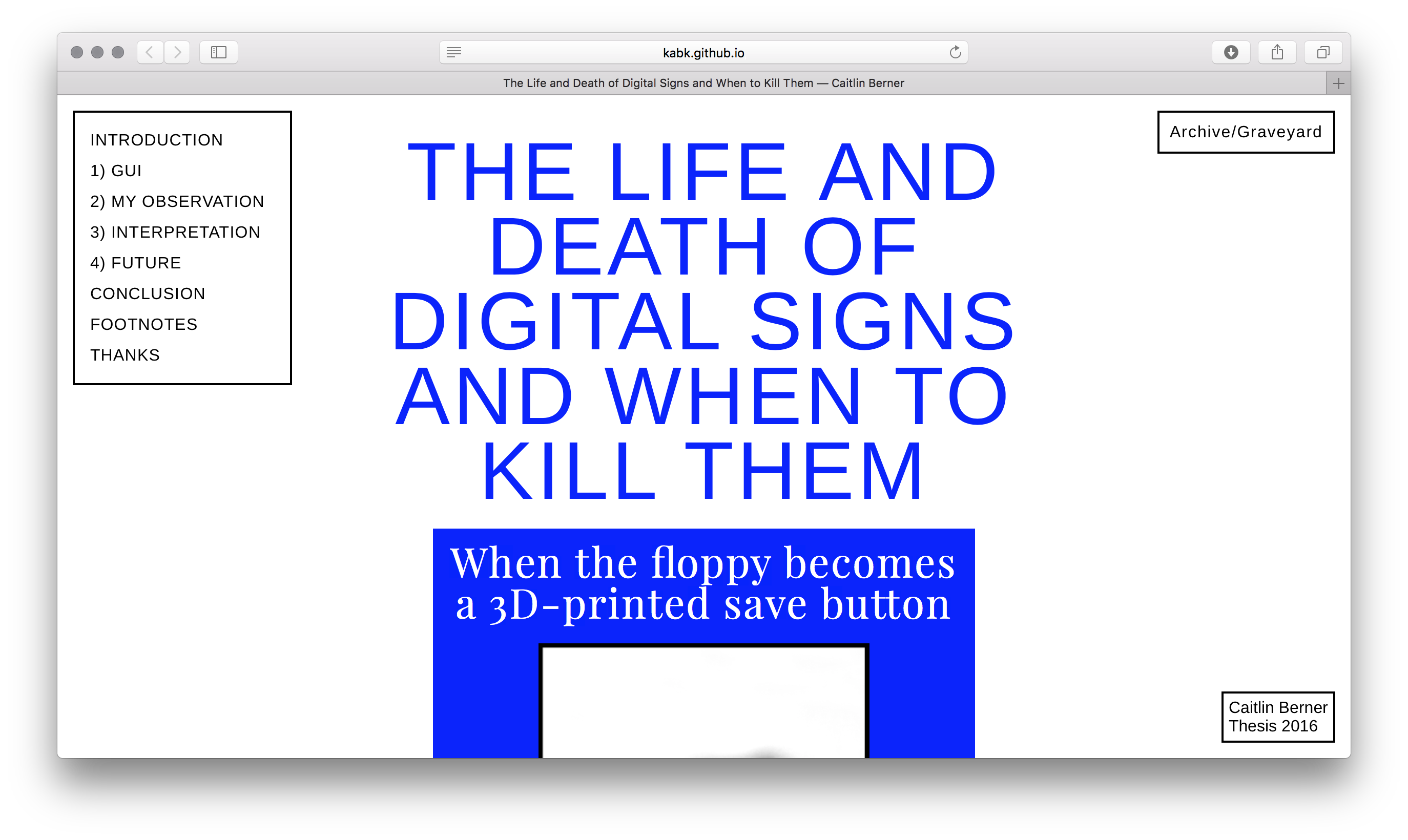 Dissertation website