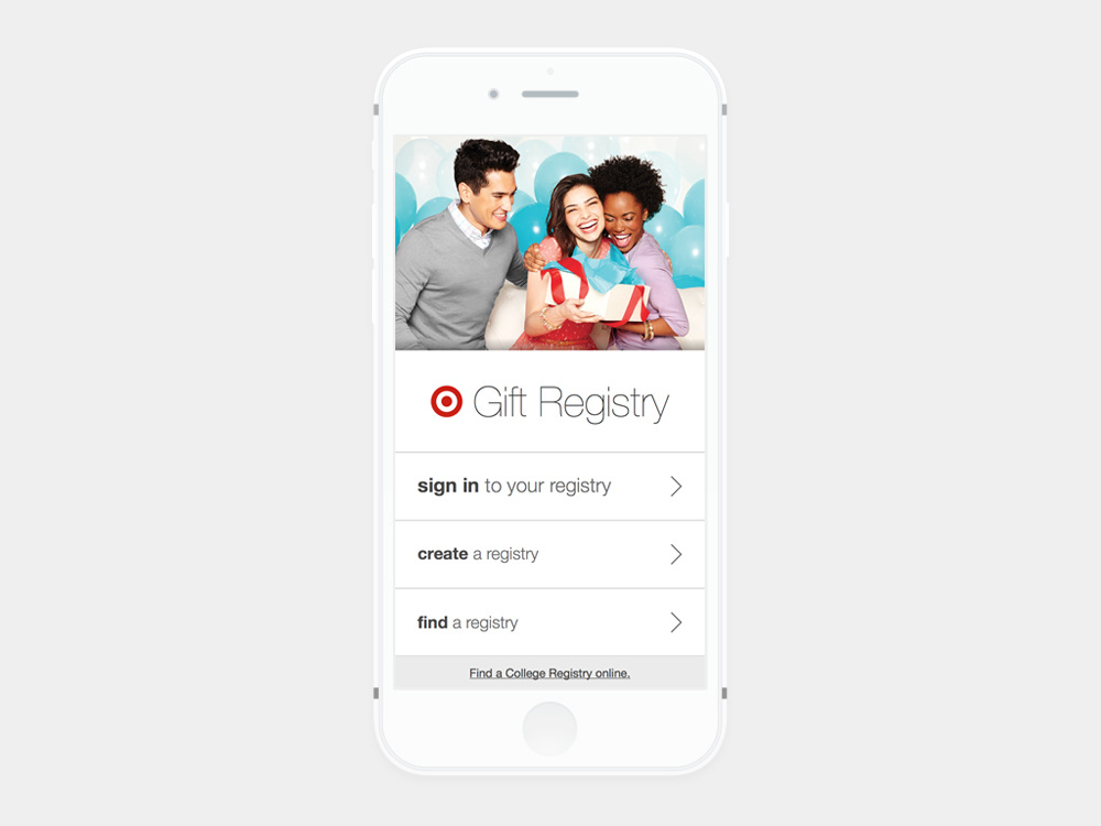target registry app