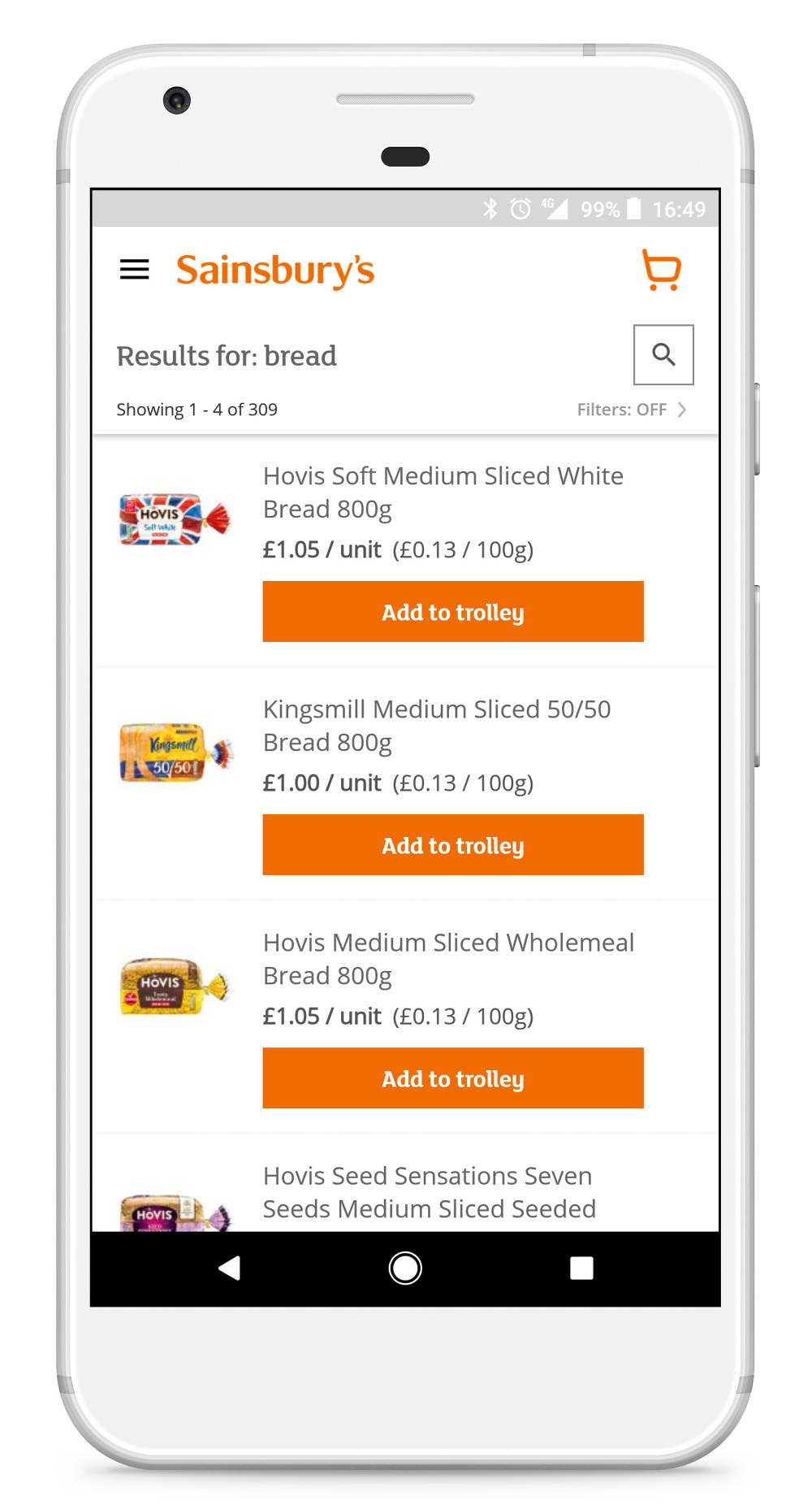 Sainsbury's grocery app Tom Lancaster