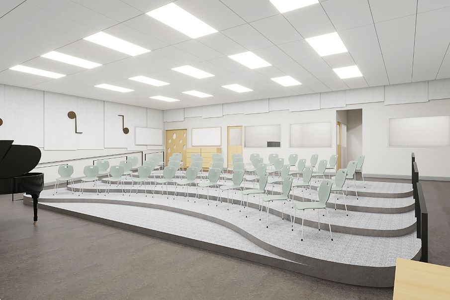 Choir Room Layout Price Music Center, Main Campus | NC State