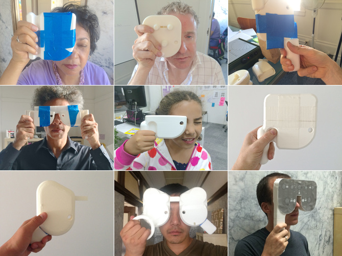 Eyenetra prototyping process — 9 iterations