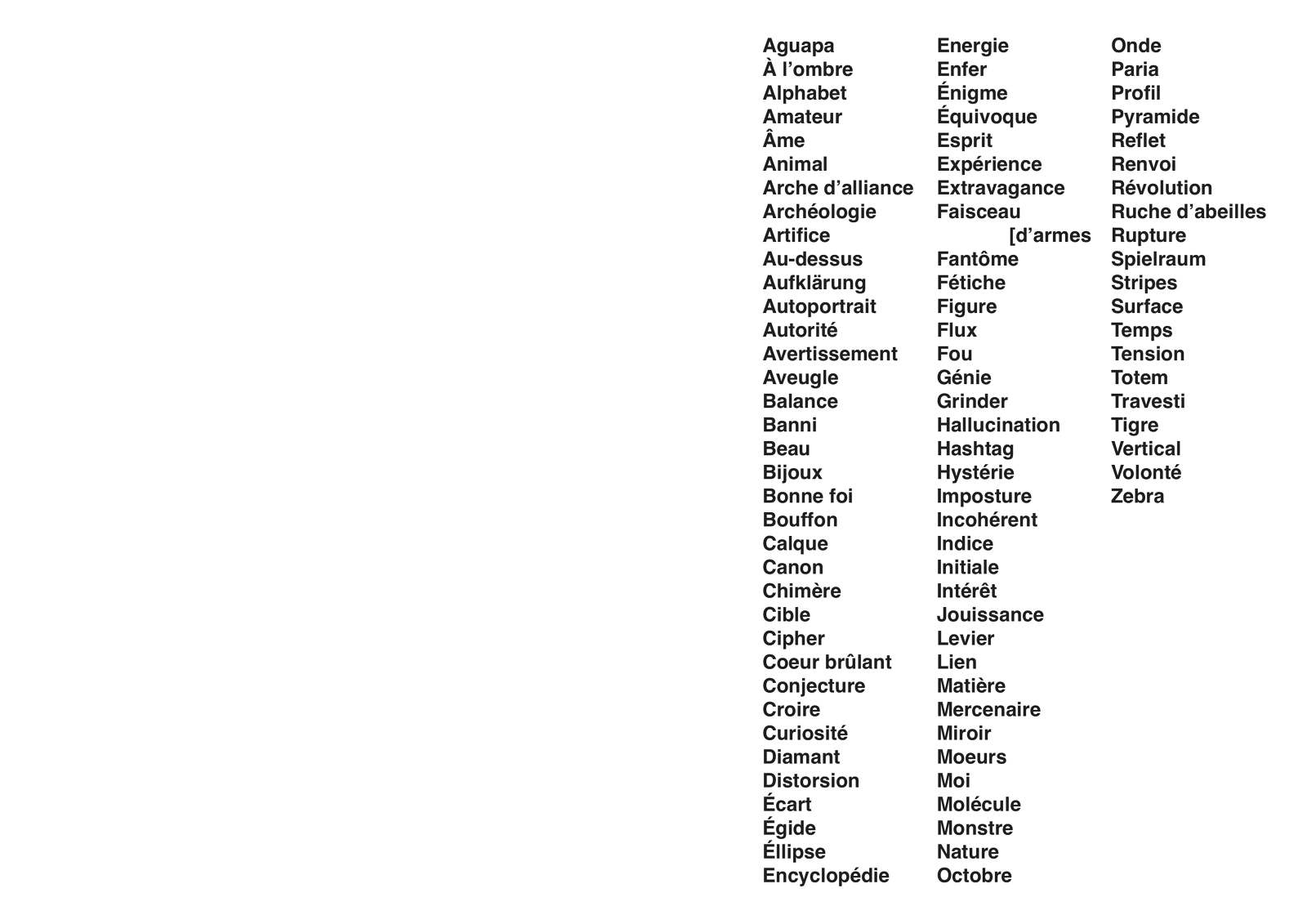 INDEX OF SHADOWS - ERIC STEPHANY