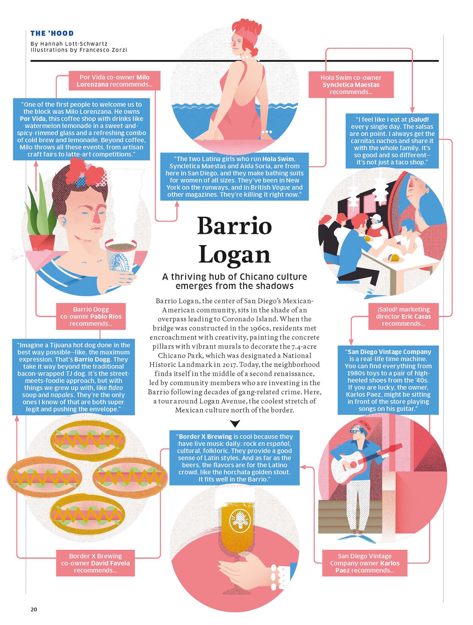 Barrio Logan San Diego Hemispheres Magazine Francesco Zorzi Illustration barrio logan san diego hemispheres