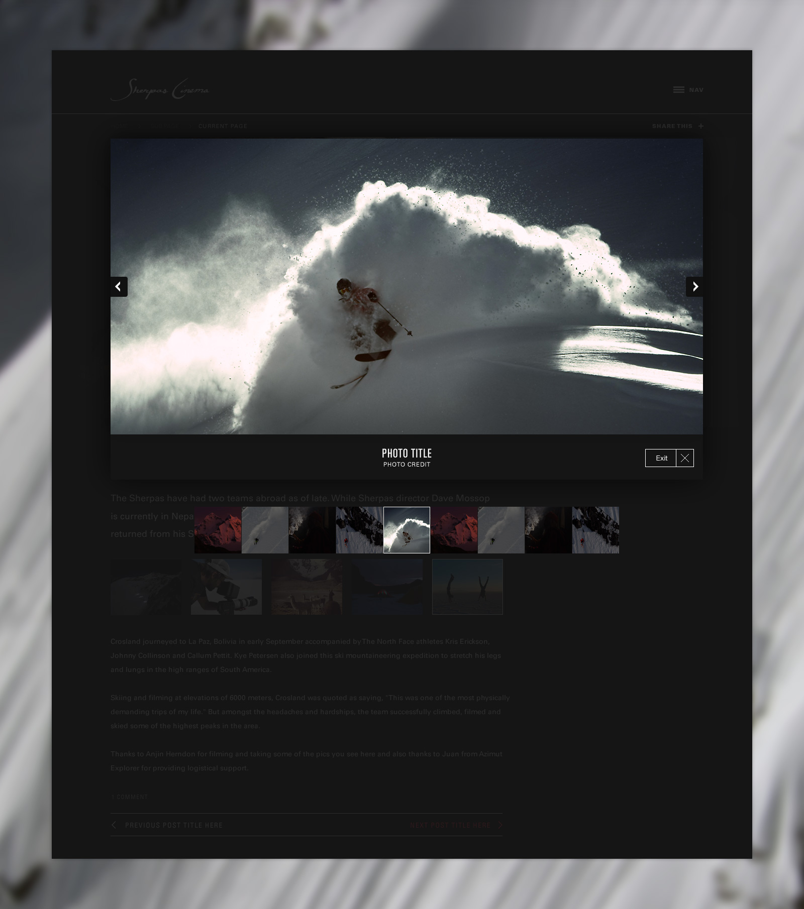 Sherpas Graphics/animation Sherpas Cinema - Owen Perry Interactive Design