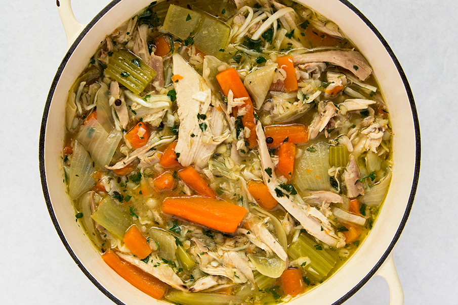 chicken "pot au feu" MANGE TOUT