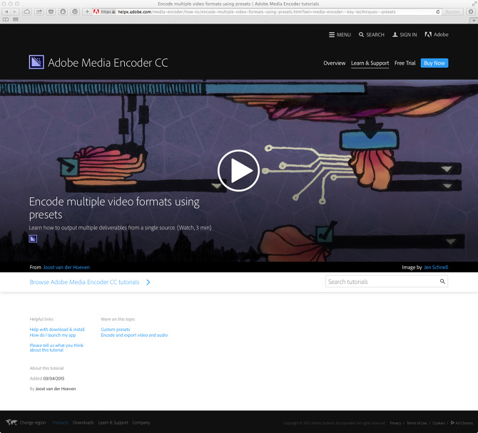 Adobe Media Encoder - Jennifer Schnell