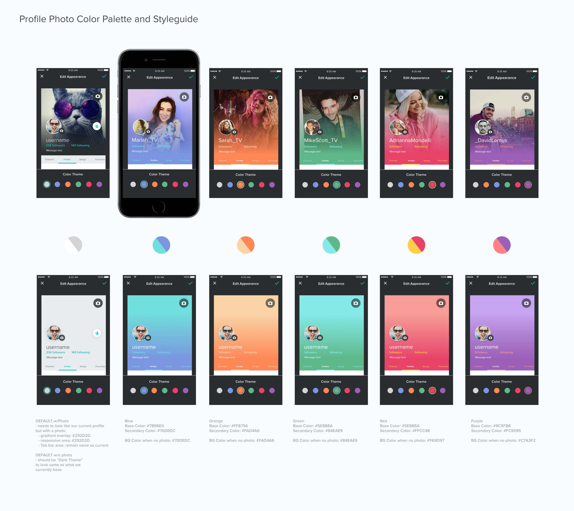 In-App Custom Profile Design and Brand Exploration: Sing! Karokae