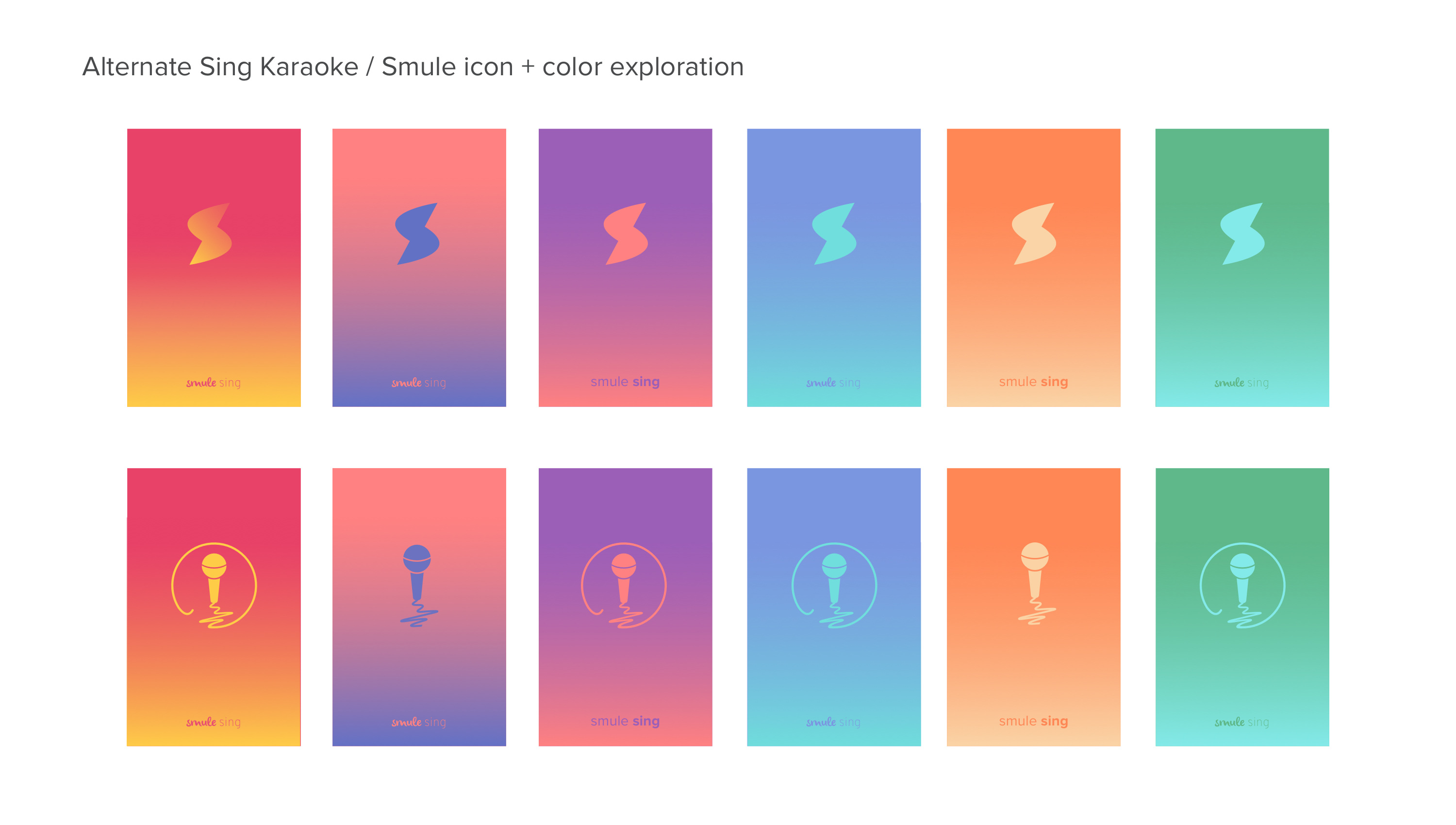 In-App Custom Profile Design and Brand Exploration: Sing! Karokae
