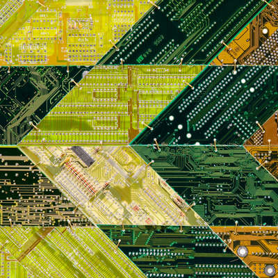 circuitboard quilts - Wally Dion