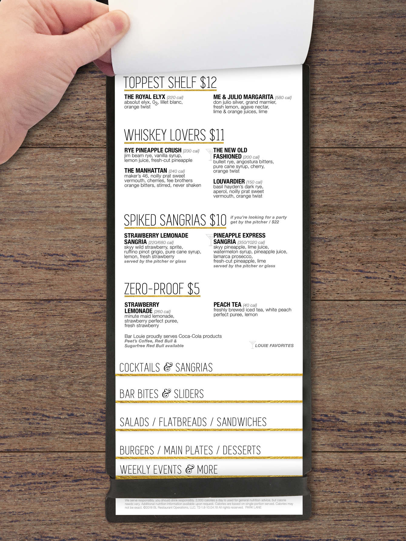 Bar Louie Menu Refresh 2018 Candice Brooke Graphic Designer