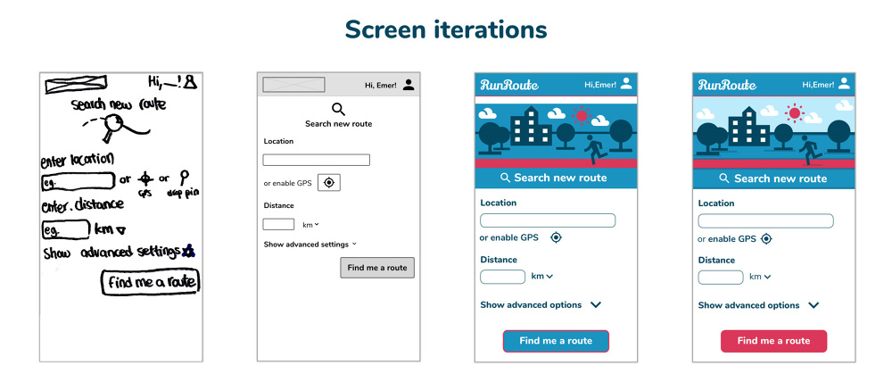 Form Routing App Design RunRoute native app design - Katerina Samoilis : London based User ...