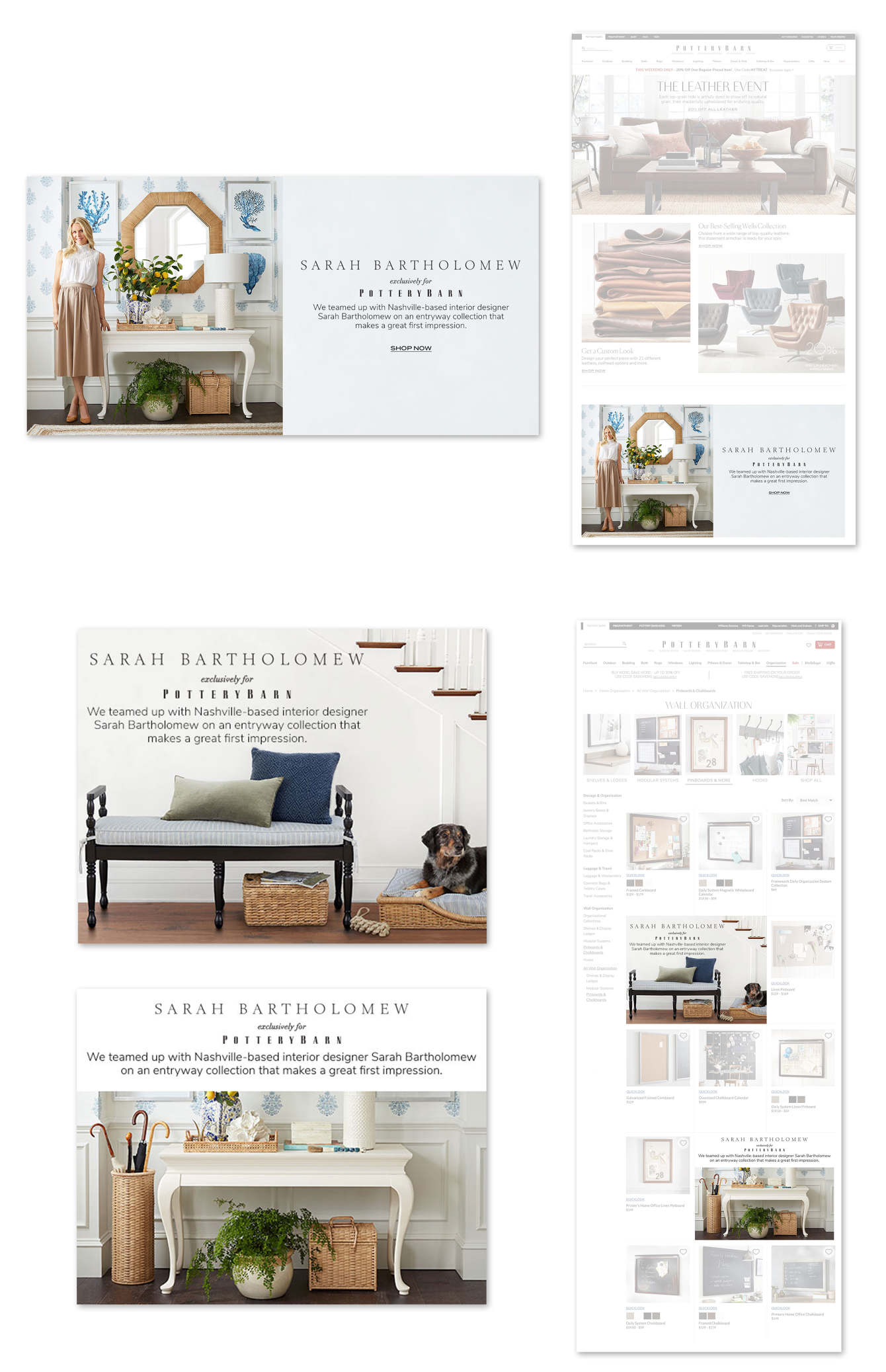 Pottery Barn X Sarah Bartholomew Nxndesign