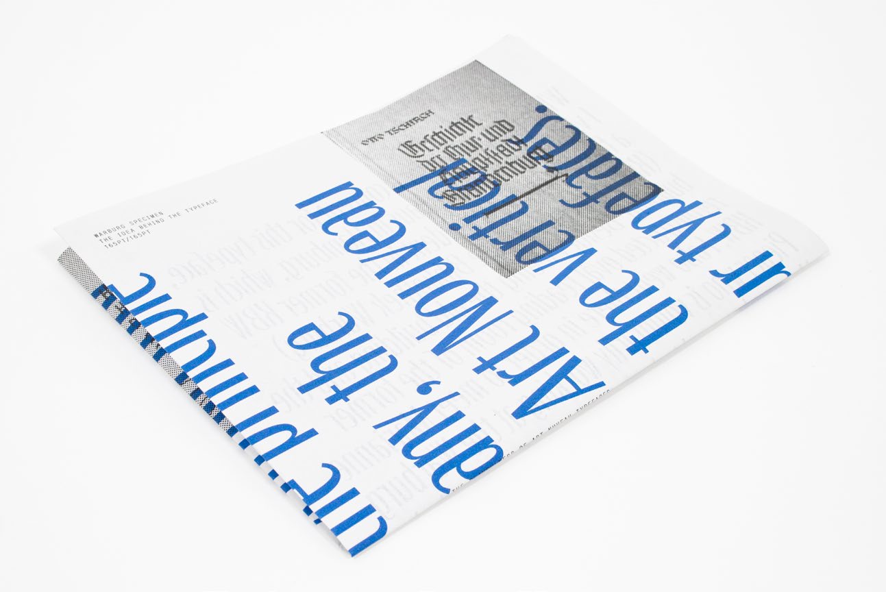 Warburg typeface &visual identity Bernd Volmer — Type and Graphic Design