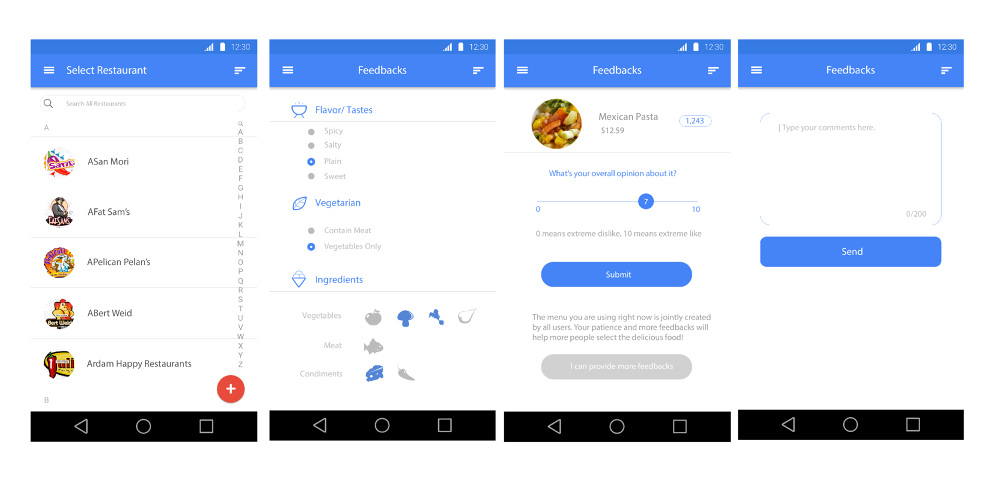 Digital Menu application development - Fan Yuanzhe