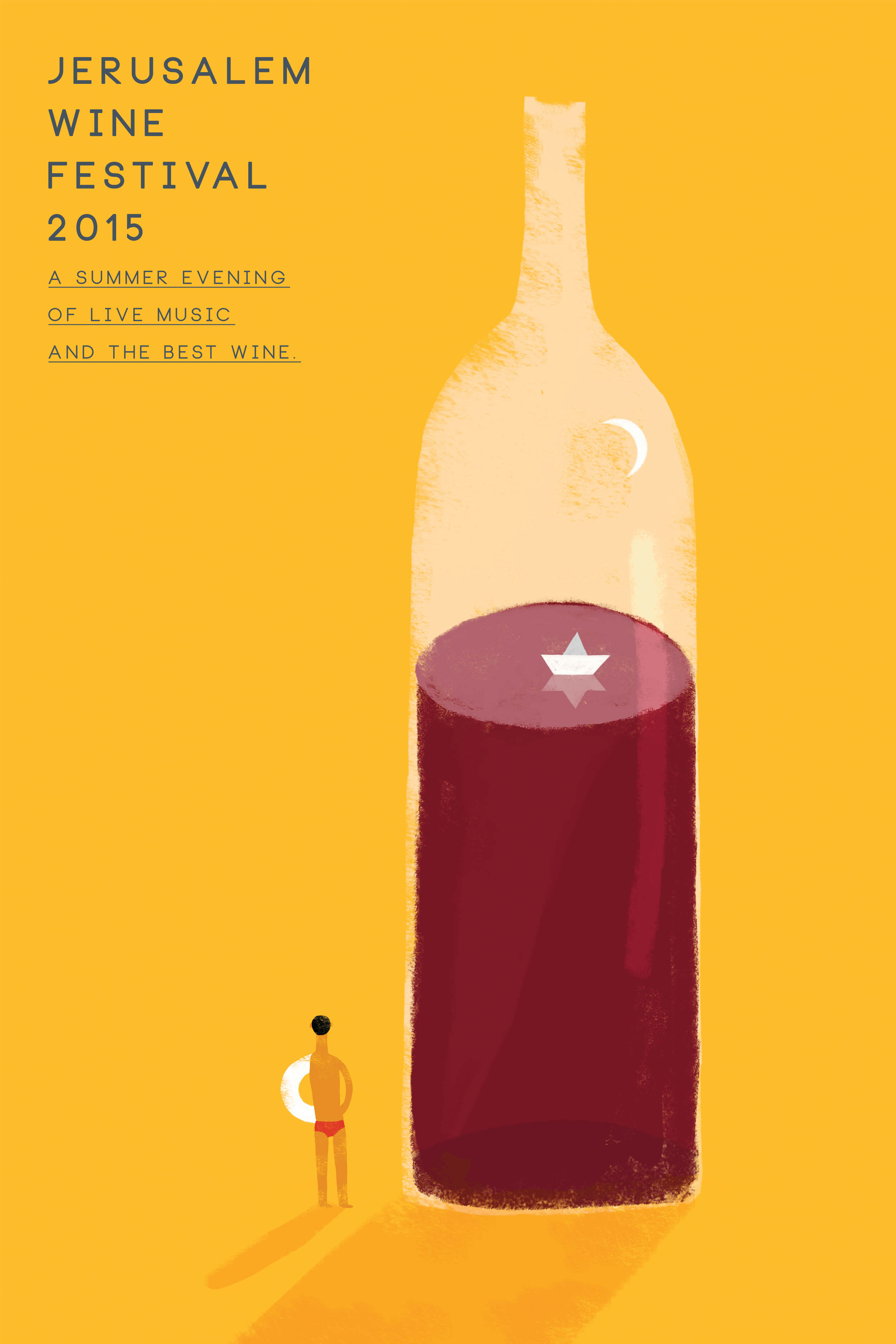 Jerusalem Wine Festival Abigoh Illustration