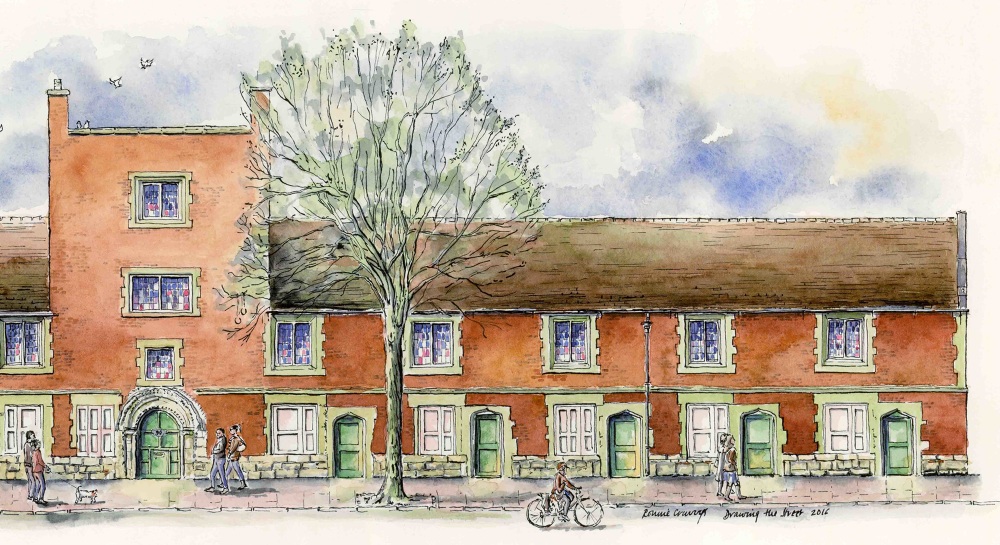 York, Ingram House, Bootham Drawing The Street