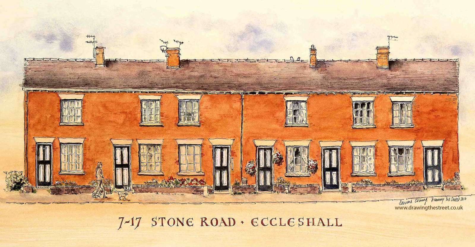 Eccleshall, 717 Stone Road Drawing The Street