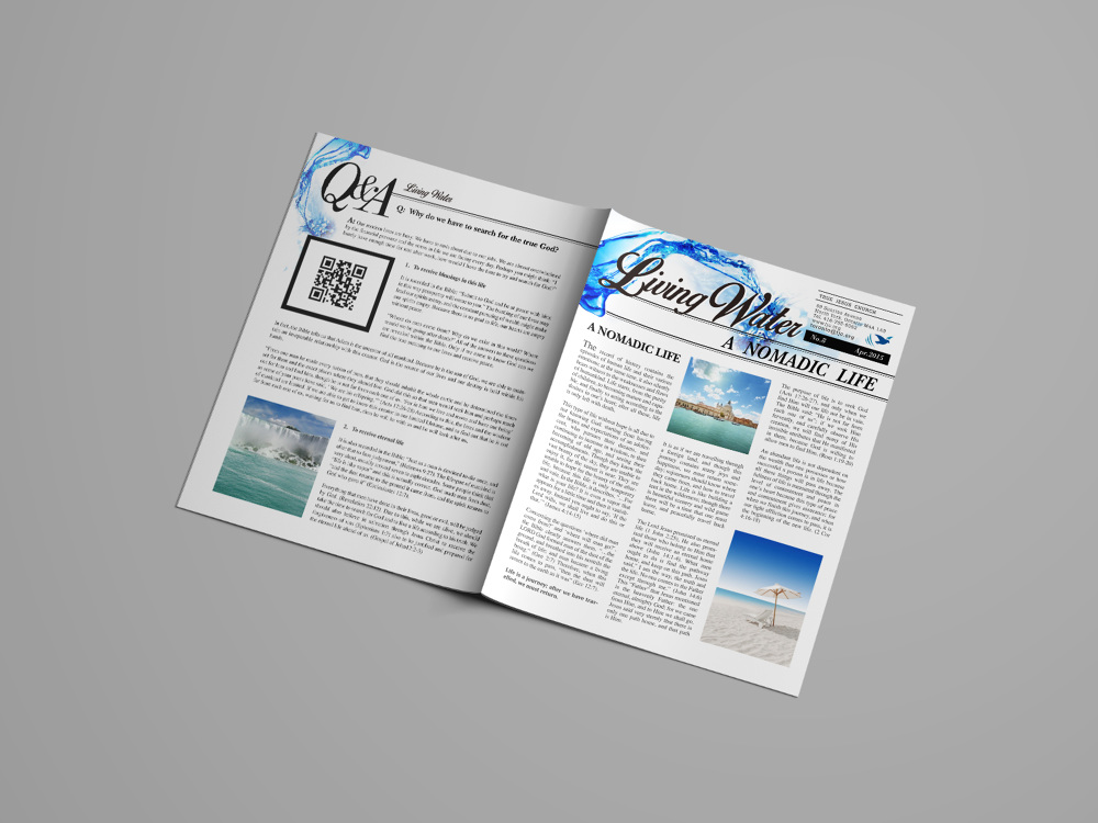 Water Magazine Design Toronto TJC Living Water Issue Design - Megan Minmin C.