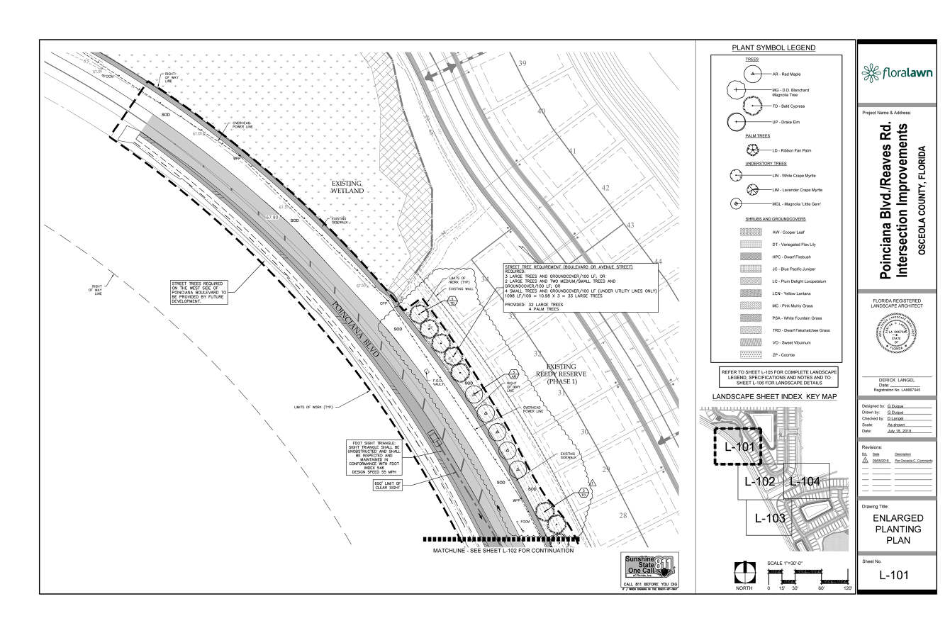 Poinciana Boulevard and Reeves Road Intersection Improvements