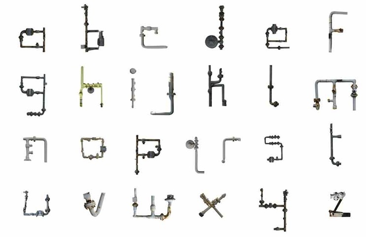 Pipe Letters Bmp Pipe Type - Alex Newby