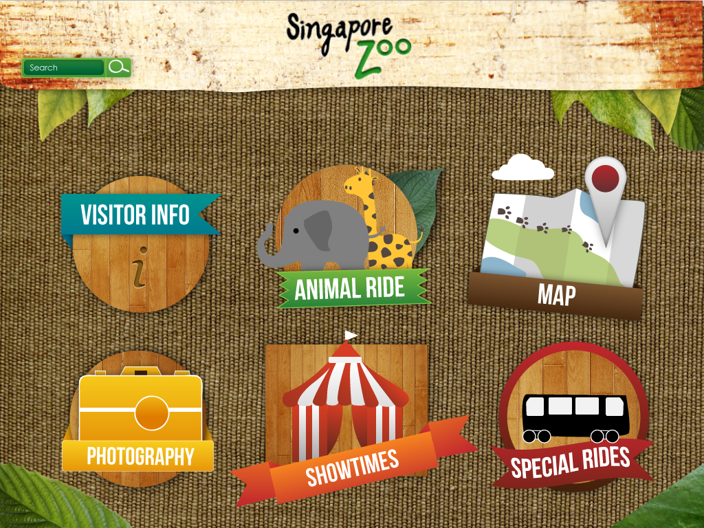 Singapore Zoo App // UI/UX Interface Design - Amy