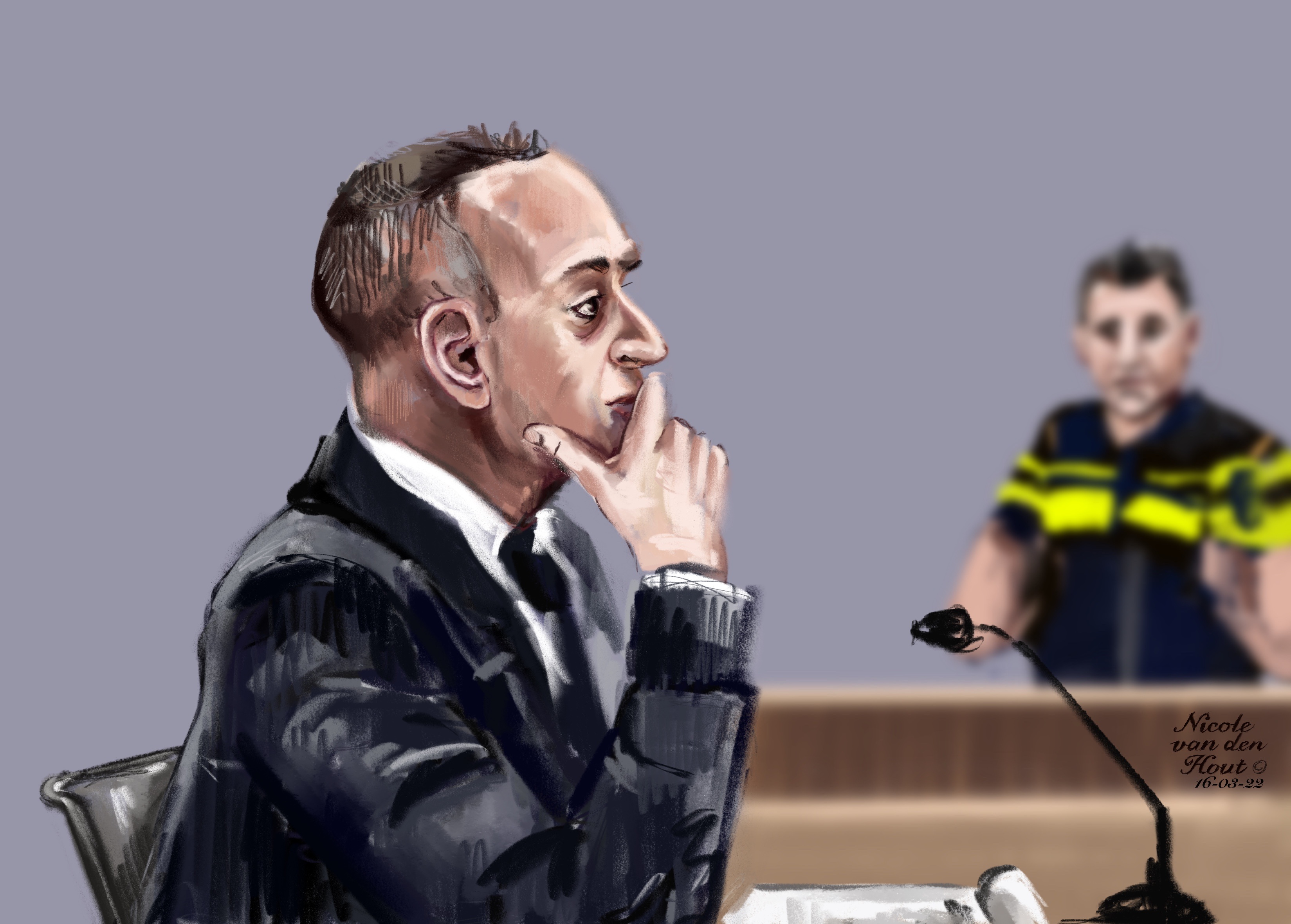 Rechtbanktekeningen - nicole van den hout
