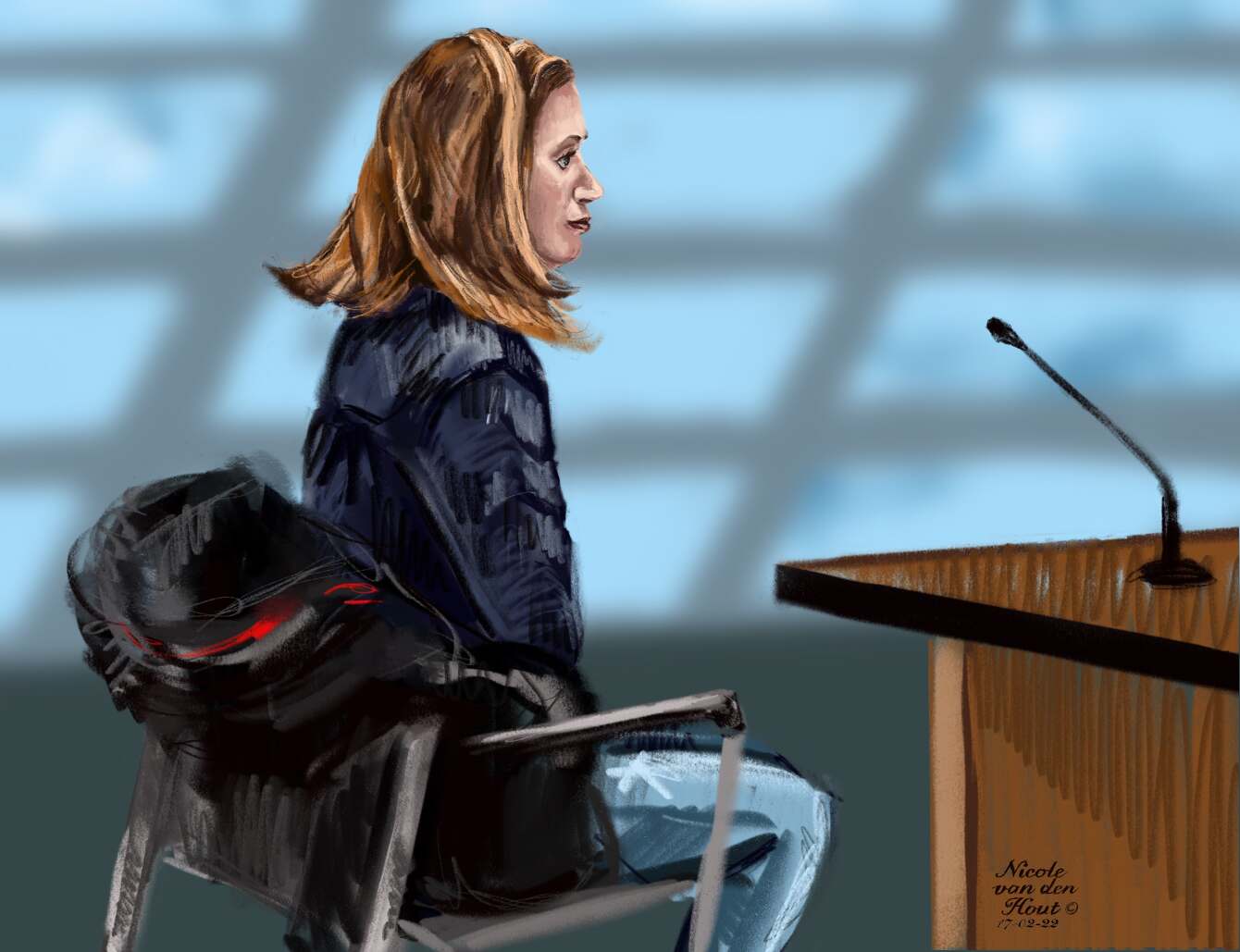 Rechtbanktekeningen - nicole van den hout