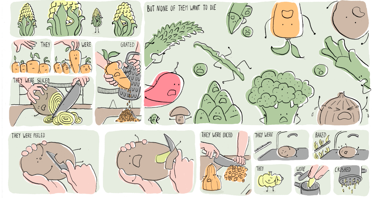 Vegetables have feelings too dannigowdy