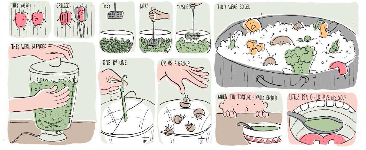 Vegetables have feelings too dannigowdy