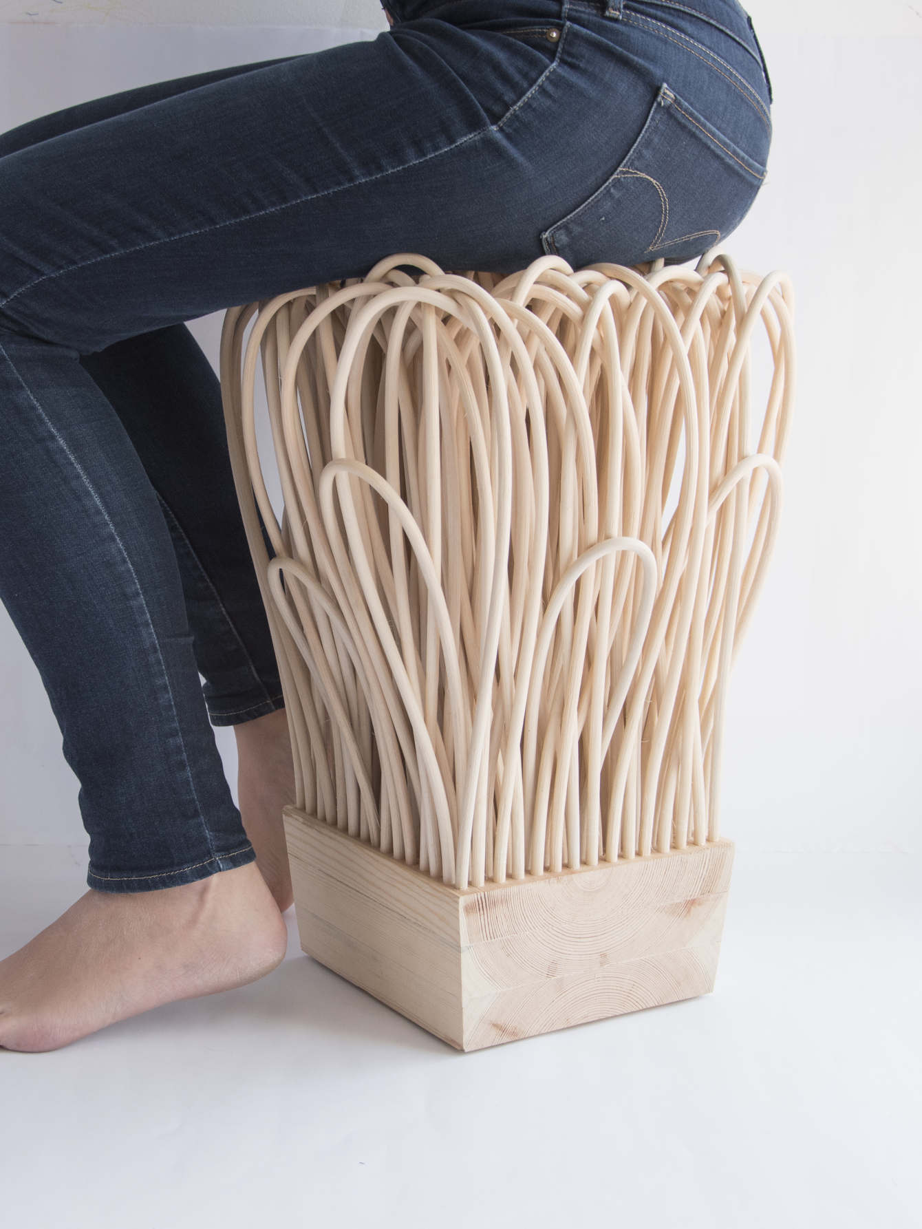 Rattan Stool - wiktoria szawiel