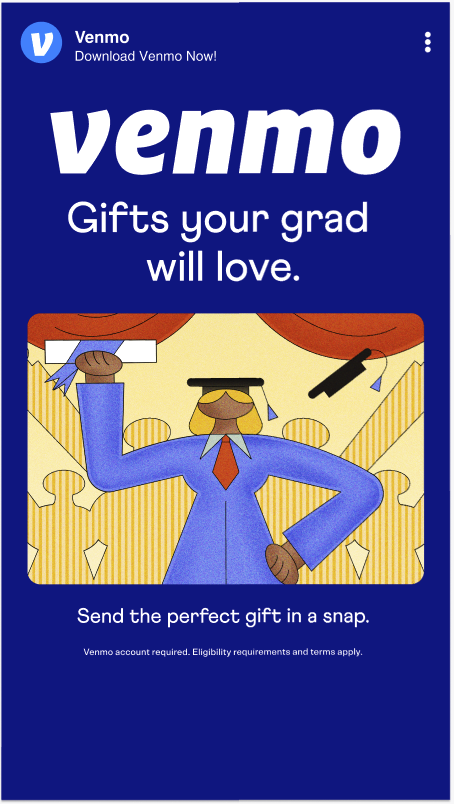 Venmo Graduation Campaign - jess staldine