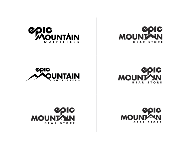 Epic Mountain Gear Store Logo Brenda Geary
