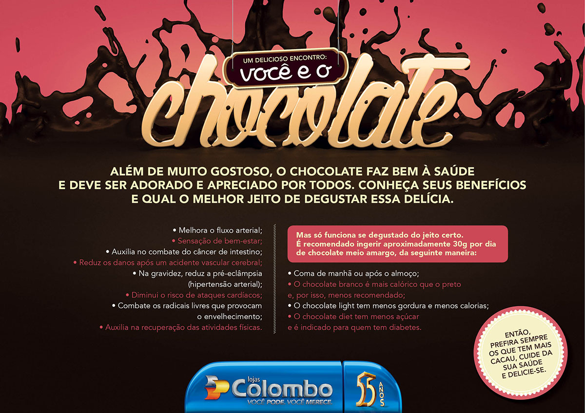 Cartaz Chocolate Colombo Thomas Nasário