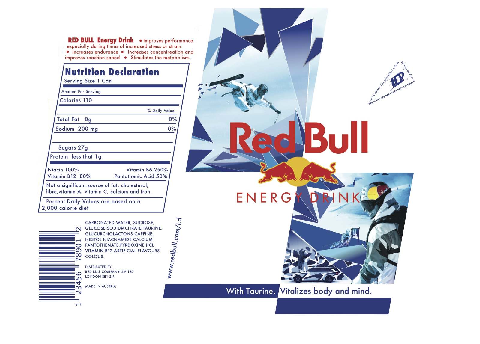 Student Set Project Red Bull James Gowlett Design Communication