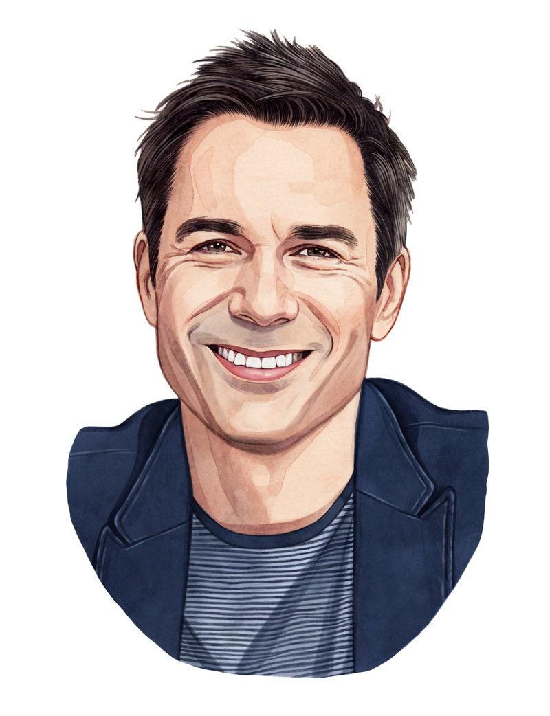 Eric McCormack - Variety - Helen Green Illustration